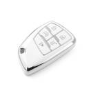 Nueva funda nano de alta calidad para mando a distancia Buick de 5 botones, color blanco, marco plateado BK-D11Y5A | Emirates Keys -| thumbnail