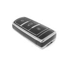 Nueva funda nano de alta calidad para mando a distancia Volkswagen de 3 botones, color negro y marco plateado VW-C11Y | Emirates Keys -| thumbnail