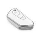 New Aftermarket Nano High Quality Cover For Volkswagen Remote Key 3 Button White Color Silver Frame VW-G11Y | Emirates Keys -| thumbnail