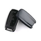 New Aftermarket Nano High Quality Cover For Jeep Remote Key 4 Button Black Color Silver Frame Jeep-D11Y4 | Emirates Keys -| thumbnail