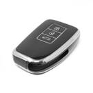 Новый высококачественный чехол Aftermarket Nano для дистанционного ключа Lexus с 3 кнопками, черный цвет, серебристая рамка LXS-A11Y3 | Emirates Keys -| thumbnail