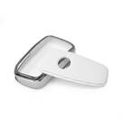 New Aftermarket Nano High Quality Cover For Lexus Remote Key 3 Button White Color Silver Frame LXS-A11Y3 | Emirates Keys -| thumbnail