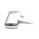 New Aftermarket Nano High Quality Cover For Mazda Remote Key 3 Button White Color Silver Frame MZD-B11Y3 | Emirates Keys -| thumbnail
