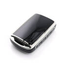 Nuova cover aftermarket di alta qualità per telecomando Mazda a 4 pulsanti, colore nero, cornice argentata MZD-B11Y4 | Emirates Keys -| thumbnail