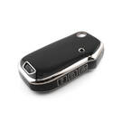Nueva funda nano de alta calidad para mando a distancia KIA de 4 botones, color negro, marco plateado, KIA-T11Y4 | Emirates Keys -| thumbnail