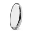 Nano Cover For Nissan Remote Key 3 Button White Color Silver Frame NS-A11Y3B | MK3 -| thumbnail