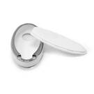 New Aftermarket Nano High Quality Cover For Nissan Remote Key 3 Button White Color Silver Frame NS-A11Y3B | Emirates Keys -| thumbnail