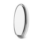 Nano Cover For Nissan Remote Key 5 Button White Color Silver Frame NS-A11Y5 | MK3 -| thumbnail