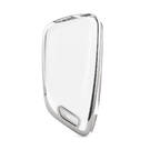 Nano Cover For Xhorse Remote Key 3 Button White Color Silver Frame XH-A11Y | MK3 -| thumbnail