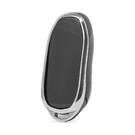 Nano Cover For Tesla Remote Key 4 Button Black Color Silver Frame TSL-C11Y | MK3 -| thumbnail
