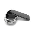 New Aftermarket Nano High Quality Cover For Tesla Remote Key 4 Button Black Color Silver Frame TSL-C11Y | Emirates Keys -| thumbnail