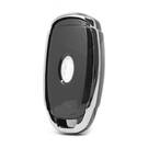 Cover Nano per chiave telecomando Hyundai a 4 pulsanti, colore nero, cornice argentata HY-D11Y4A | MK3 -| thumbnail