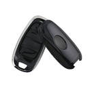 New Aftermarket Nano High Quality Cover For Hyundai Remote Key 4 Button Black Color Silver Frame HY-H11Y4A | Emirates Keys -| thumbnail