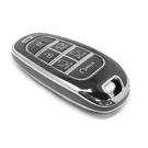 Hyundai Uzaktan Kumanda Anahtarı İçin Yeni Satış Sonrası Nano Yüksek Kaliteli Kılıf 6 Düğmeli Siyah Renkli Gümüş Çerçeve HY-H11Y6A | Emirates Keys -| thumbnail