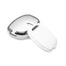 New Aftermarket Nano High Quality Cover For Renault Remote Key 1 Button White Color Silver Frame RN-E11Y | Emirates Keys -| thumbnail