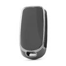 Cover nano per chiave telecomando Fiat 3 pulsanti colore grigio scuro cornice argento FIAT-C11Y3B | MK3 -| thumbnail