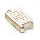 Новый Aftermarket Nano Высокое Качество Крышка Для Chevrolet Flip Дистанционный Ключ 5 Кнопок Белый Цвет A11J5 | Ключи от Эмирейтс -| thumbnail