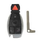 Coque à distance Mercedes BGA chromée de haute qualité 3 + 1 boutons, coque de clé à distance Emirates Keys, remplacement des coques de porte-clés à bas prix. -| thumbnail