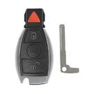 Alta qualidade Mercedes BGA Chrome Remote Key Shell 2 + 1 Button, Emirates Keys Remote Key Cover, substituição de conchas de chaveiro a preços baixos. -| thumbnail