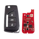 Nueva llave remota Xhorse VVDI Key VVDI2 con cable, 3 botones, para Toyota XKTO20EN de 2.ª generación (nueva versión del XKTO00EN) | Emirates Keys -| thumbnail