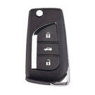 Llave remota con cable Xhorse VVDI2 de 3 botones para Toyota, modelo XKTO20EN