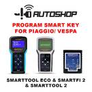 Autoshop Program smart key for Piaggio / Vespa For Smarttool Eco & Smartfi 2  & Smarttool 2