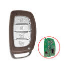 Coque de clé télécommande intelligente 4 boutons avec lame laser pour Hyundai Tucson 2015