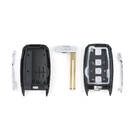 New Aftermarket Kia 2014 Smart Remote Key Shell sedan Trunk 3+1 Buttons High Quality Best Price | Emirates Keys -| thumbnail