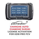 Lonsdor - CHANGHE AUTO / CHANGHE SUZUKI License activation For K518 Pro FCV