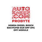Módulo de desactivación de DTC de EGR DPF Bosch EDC17CP50 de ProByte Honda Diesel