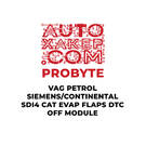 Módulo ProByte VAG Gasolina SIEMENS/CONTINENTAL SDI4 CAT EVAP FLAPS DTC OFF