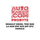 وحدة DTC لمرشح جسيمات الديزل من برو بايت رينو TRW EMS 2.4 EGR SCR OFF