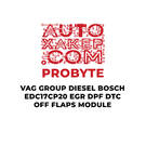 وحدة ProByte VAG Group Diesel Bosch EDC17CP20 EGR DPF DTC OFF FLAPS