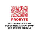 وحدة DTC OFF EVAP EGR DTC OFF من مجموعة ProByte VAG للبنزين من Bosch ME17.5.26 CAT