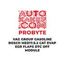 وحدة إيقاف تشغيل DTC من مجموعة ProByte VAG Gasoline Bosch MED17.5.2 CAT EVAP EGR FLAPS