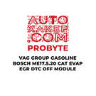 وحدة DTC OFF EVAP EGR DTC OFF من مجموعة ProByte VAG للبنزين من Bosch ME17.5.20 CAT