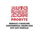 Modulo ProByte Renault Benzina Continental SID301 EGR DTC OFF