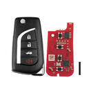 Clé télécommande Xhorse VVDI 2 boutons 3+1, type Toyota XKTO12EN 2e génération (nouvelle version XKTO10EN) | Emirates Keys -| thumbnail