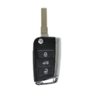 VW Golf Flip Remote Key Shell 3 أزرار HU66 Blade عالية الجودة، Mk3 غطاء مفتاح بعيد، استبدال قذائف مفتاح فوب بأسعار منخفضة. | مفاتيح الإمارات -| thumbnail