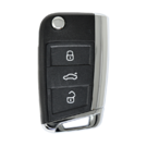 Volkswagen VW Golf Flip Remote Key Shell 3 Buttons HU66 Blade