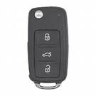 Volkswagen VW UDS Tipo Flip Remote Key 3 Botones 433MHz ID48 Transponder