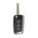 VW MQB Flip Remote Key 3 Buttons 433MHz HU66 Blade High Quality | Emirates Keys -| thumbnail