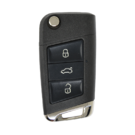 Volkswagen VW Modified Flip Remote Key Shell 3 Buttons HU66 Blade