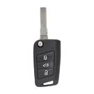 VW MQB 2015 Flip Remote Key Shell 3 Buttons HU66 - MK12836 - f-2 -| thumbnail