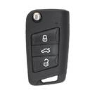 Carcasa de llave remota abatible VW MQB 2015 3 botones HU66