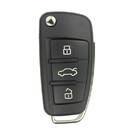 Audi A3 2014 Flip Remote Key 48 TP25 Transponder 3 Botones 433MHz