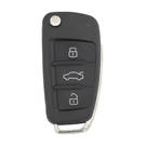 Audi A1 Q3 2012-2016 Flip Remote Key 3 Bottoni 433MHz 48 Transponder