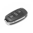 NEW Aftermarket Audi Flip Remote Shell 3 Buttons - Emirates Keys Remote case, Car remote key cover, Key fob shells replacement at Low Prices. -| thumbnail