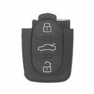 Audi Remote Key Shell 3 botões com suporte de bateria pequeno