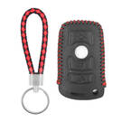 Etui en cuir pour BMW Smart Remote Key 4 Boutons